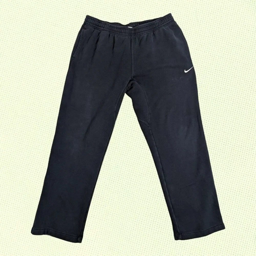 Nike Club OH Sweatpants Mens XL Joggers Athletic Navy‎ Blue Fleece Swoosh
